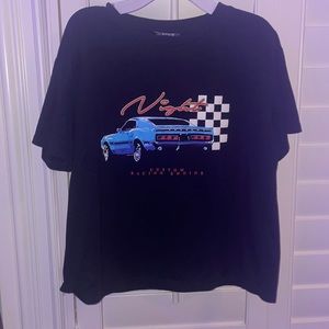 Black custom racing t-shirt